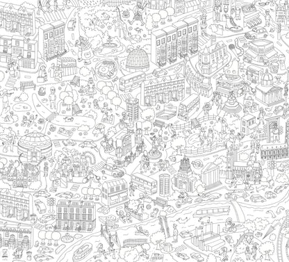 Giant coloring poster london â omy france