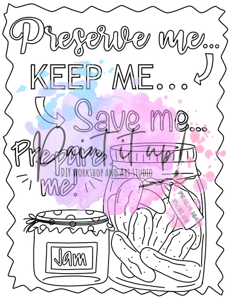 Preserve me psalm coloring page â paint it up chesnee