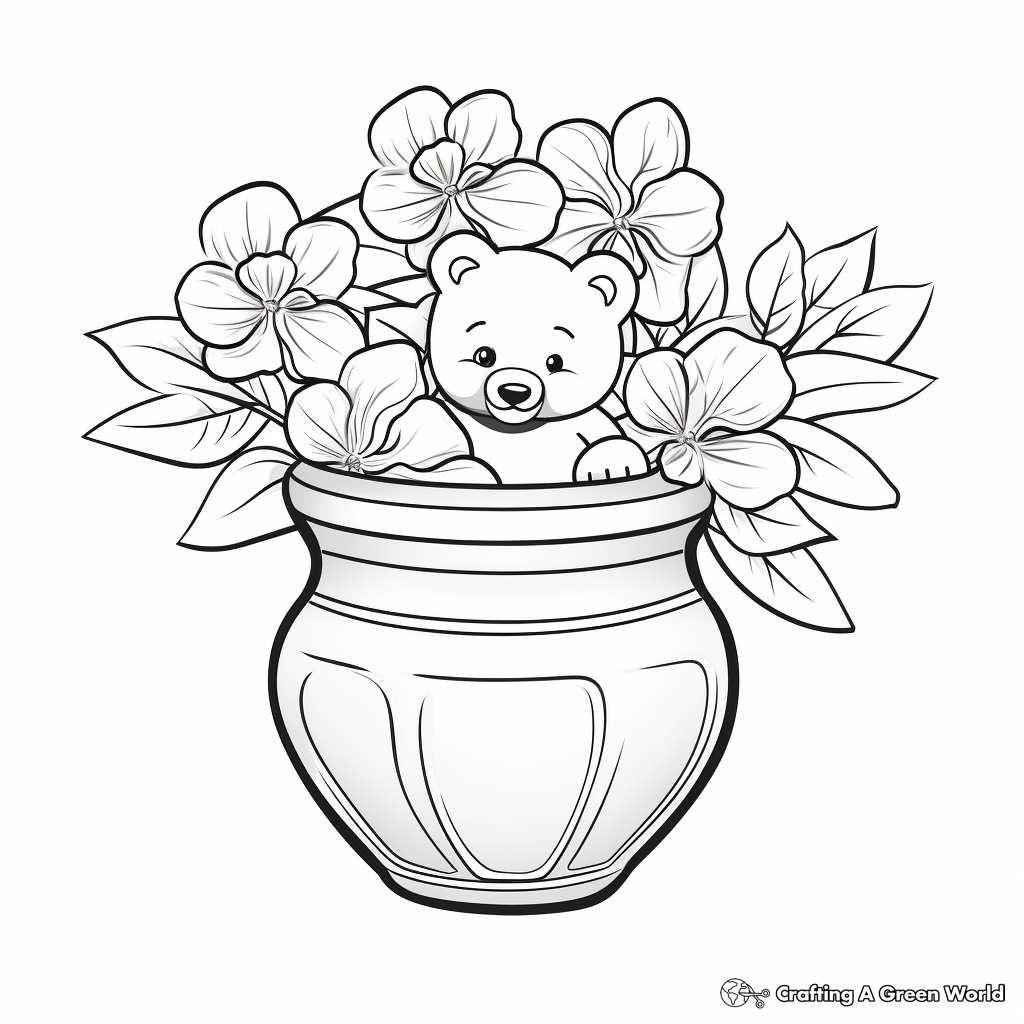 Pot of gold coloring pages