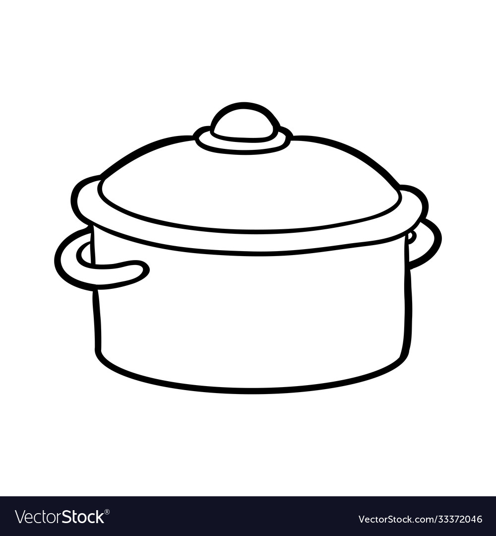 Coloring book pot royalty free vector image