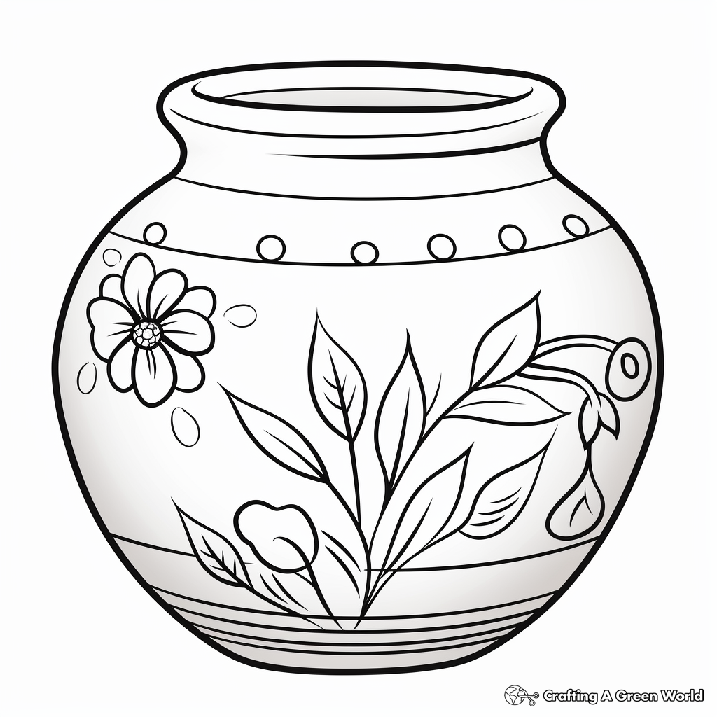 Pottery coloring pages