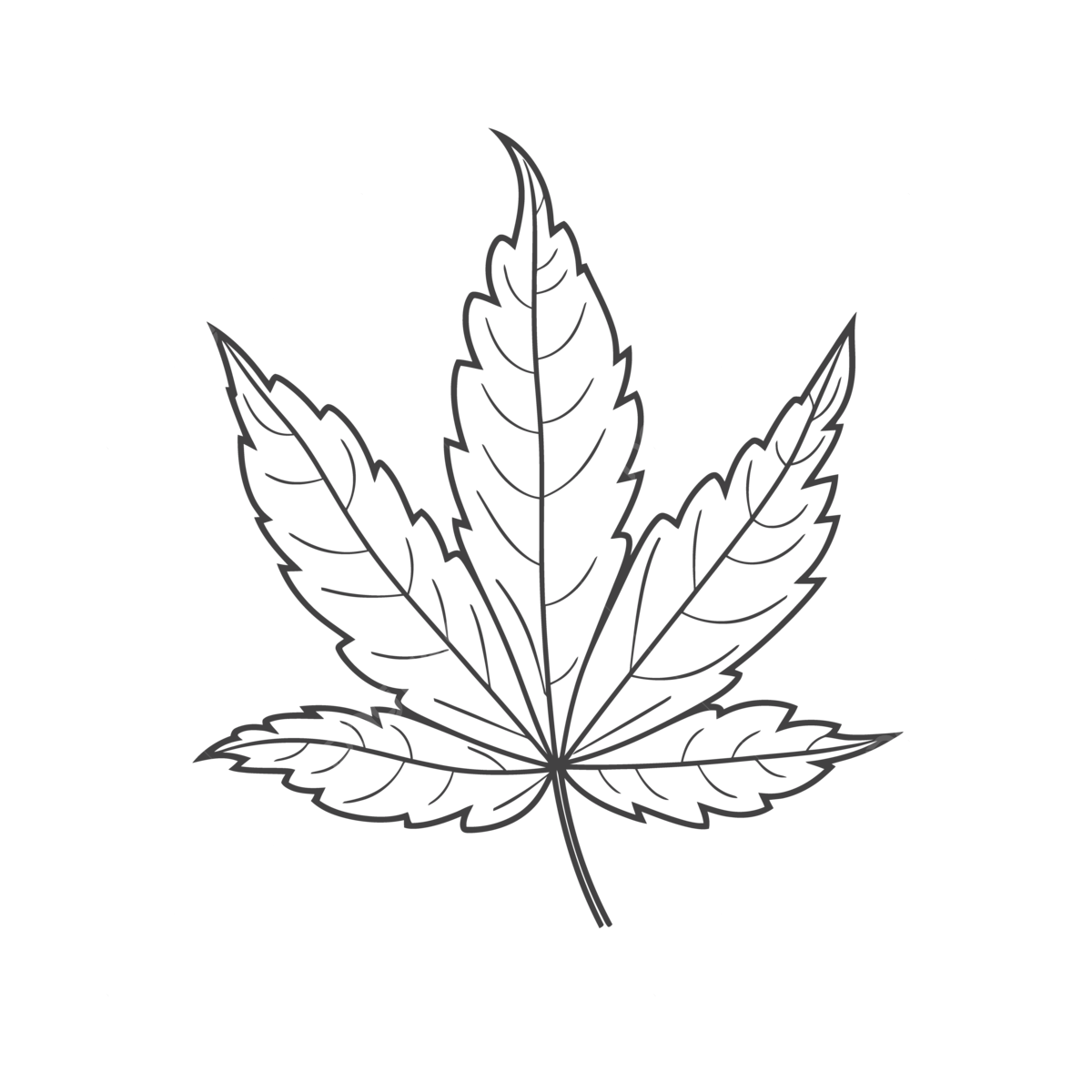 Weed leaf outline png transparent images free download vector files