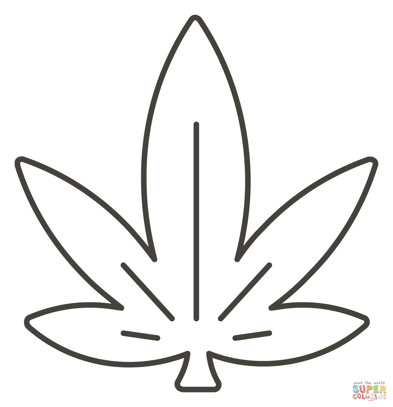 Maple leaf coloring page free printable coloring pages