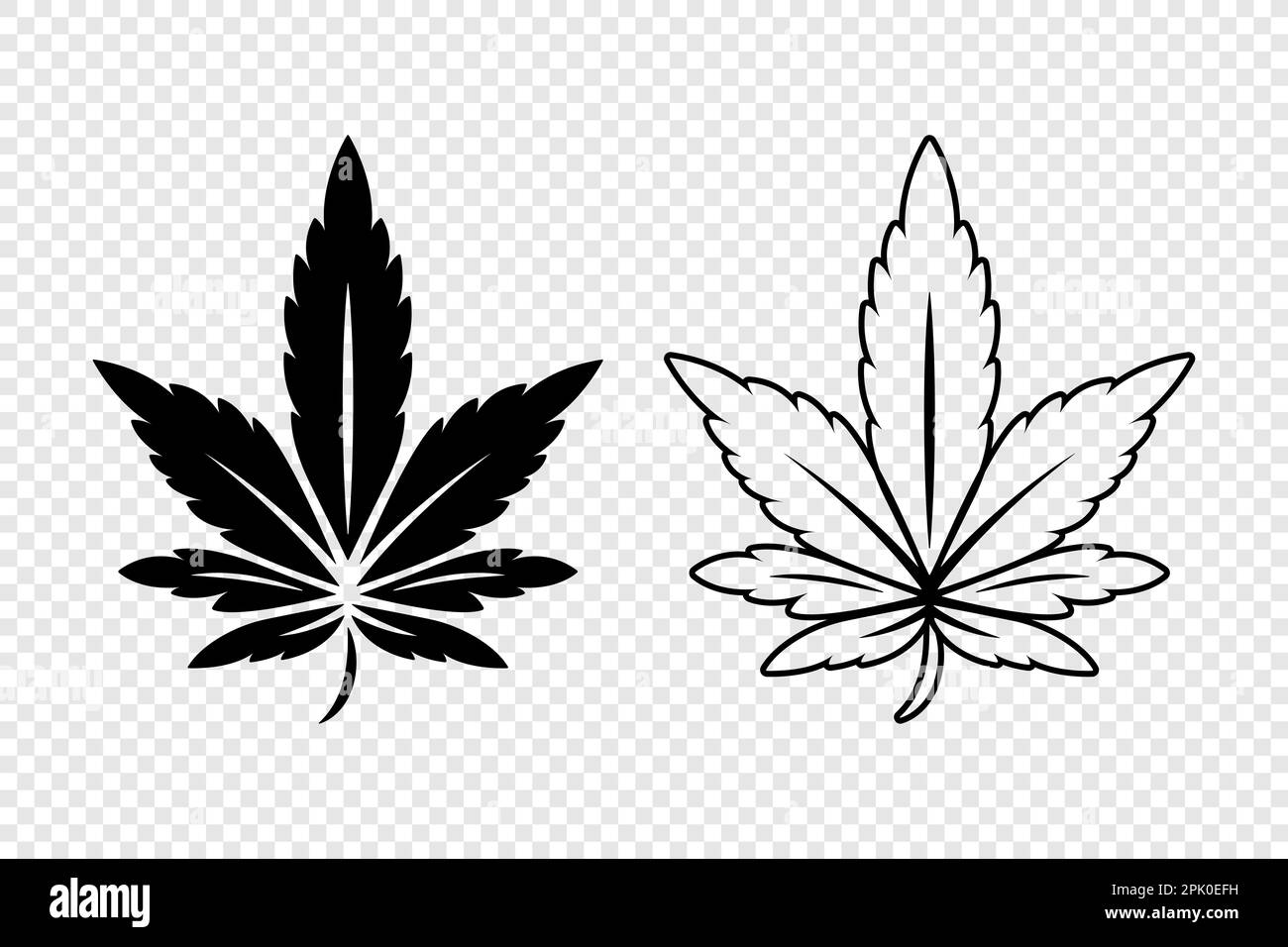 Cannabis leaf black and white stock photos images