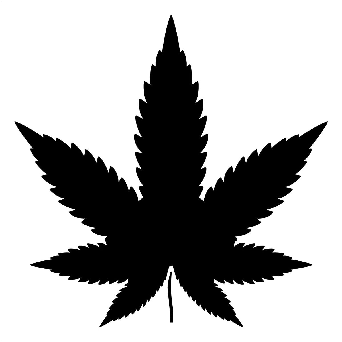 Marijuana leaf stencil for painting by stcl â stencils