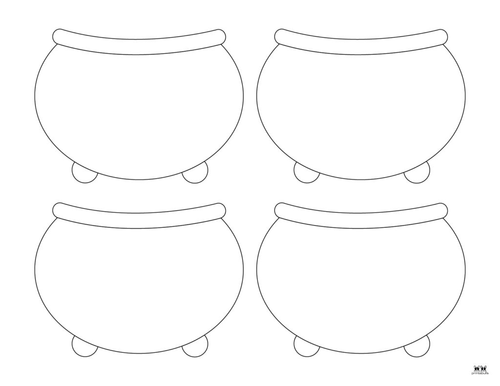 Pot of gold templates coloring pages