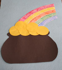 Paper pot of gold craft all kids network