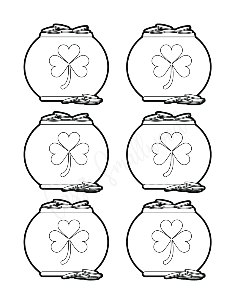 Cute pot of gold templates