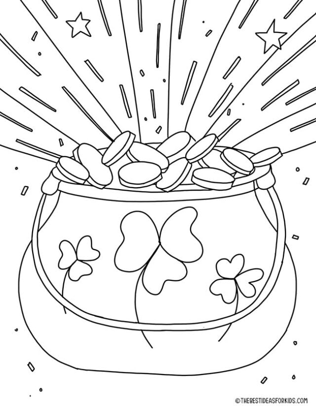 St patricks day coloring pages free printables