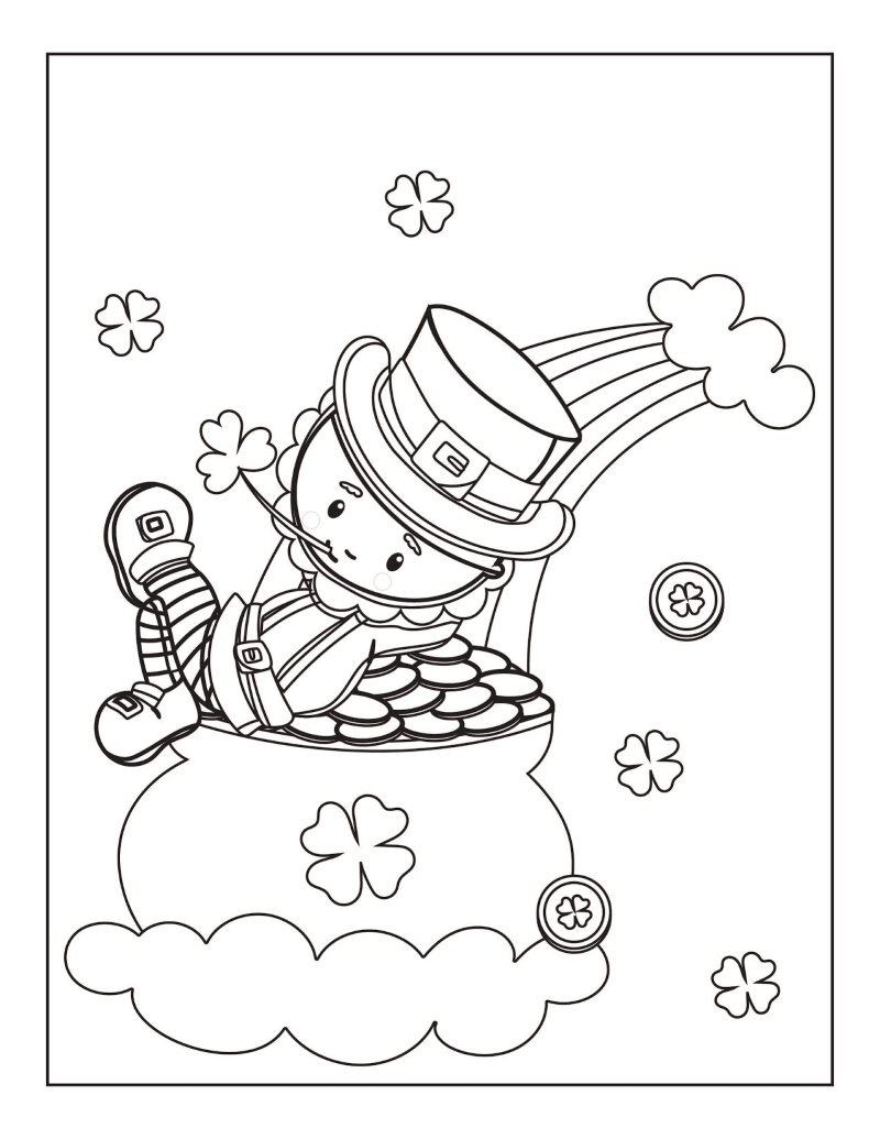 Free printable st patricks day coloring pages