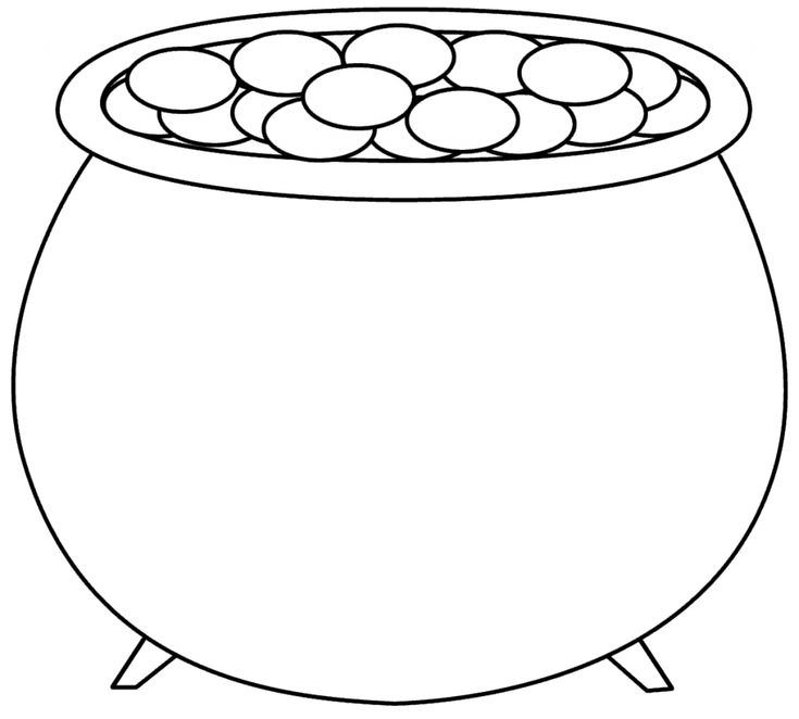 Pot of gold coloring pages