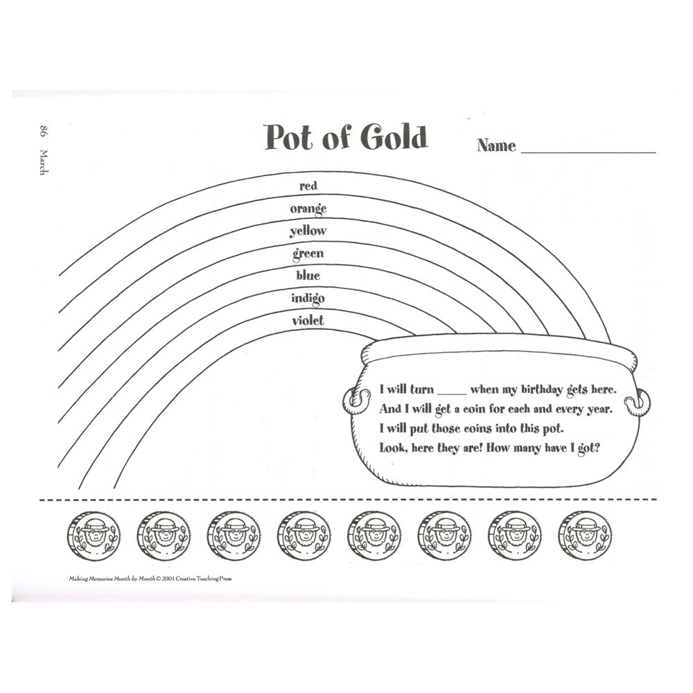 March pot of gold activity â creative teaching press