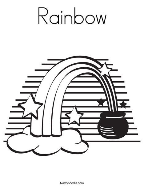 Rainbow coloring page