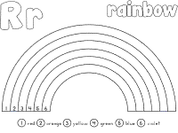 Rainbow coloring pages and printable activities