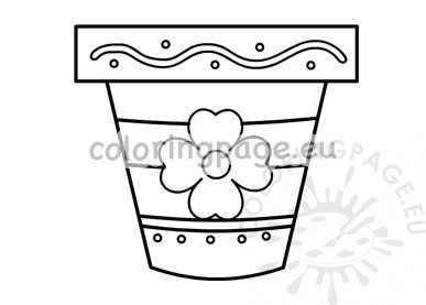 Flower pot template