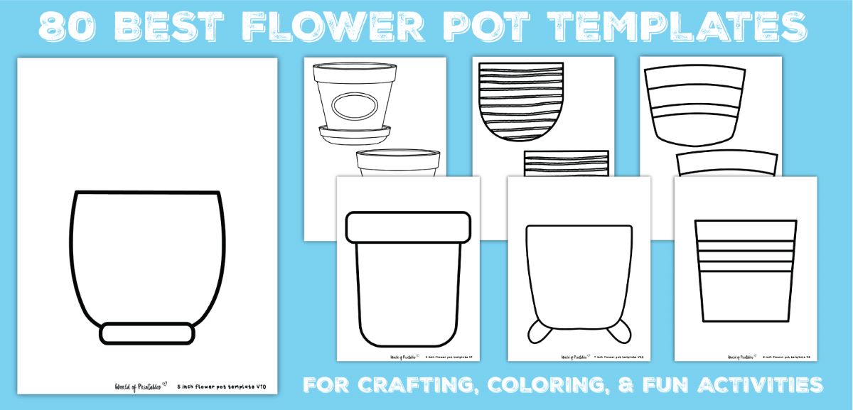 Flower pot templates