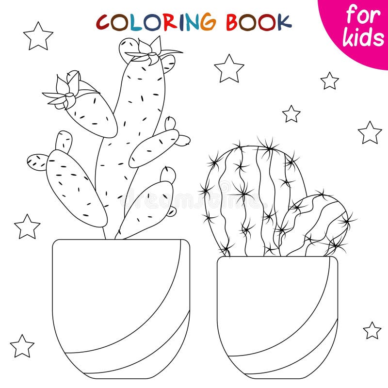 Coloring flower pot stock illustrations â coloring flower pot stock illustrations vectors clipart