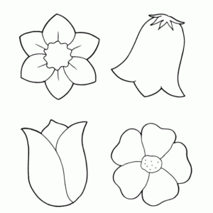 Flower pot coloring page printable for free download