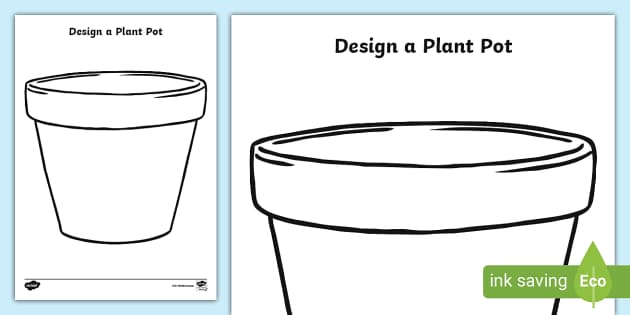Design a plant pot worksheet teacher made