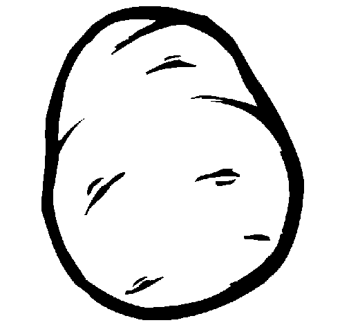 Potato coloring page