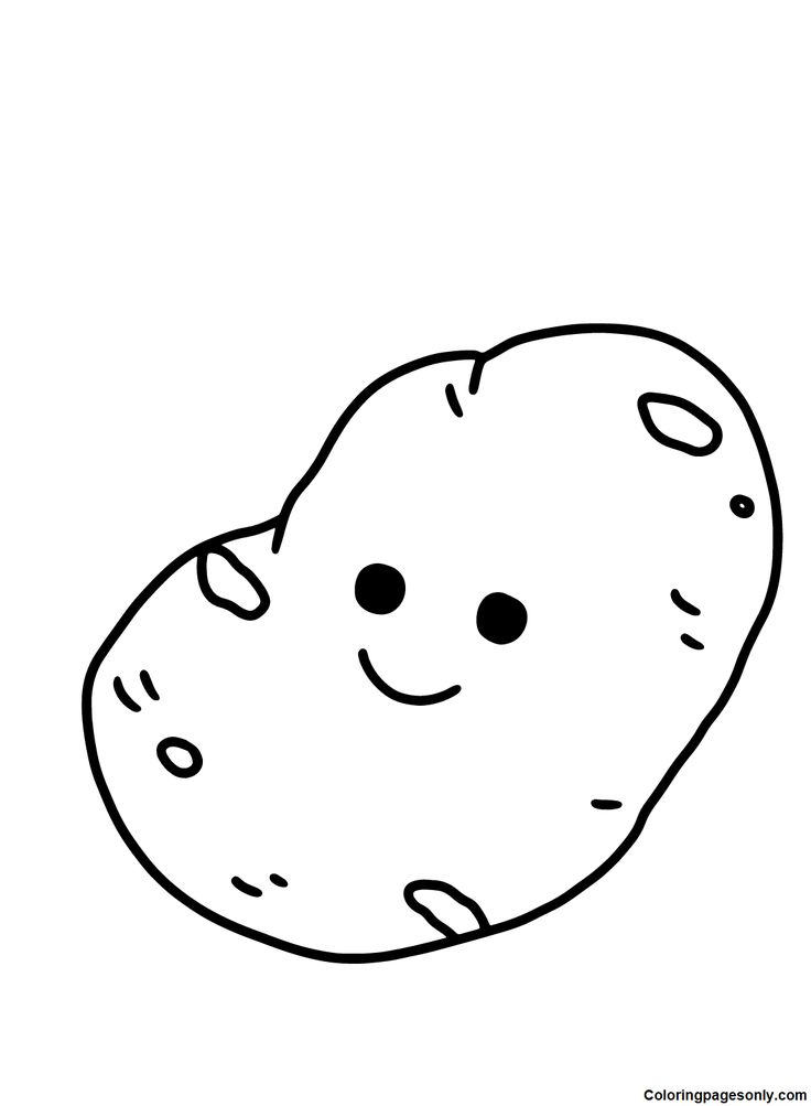 Potato coloring pages potato drawing vegetable coloring pages coloring pages