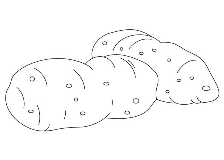 Coloring pages potatoes coloring page