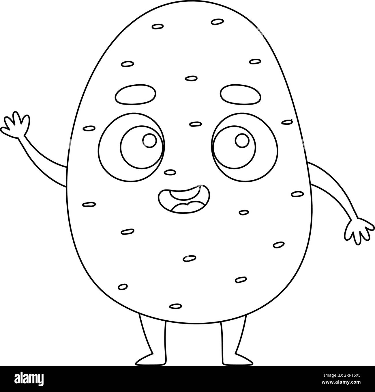 Potato animal child black and white stock photos images