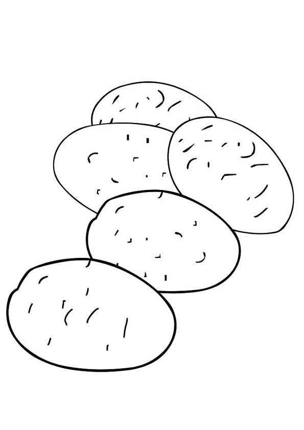 Coloring pages printable potato coloring page