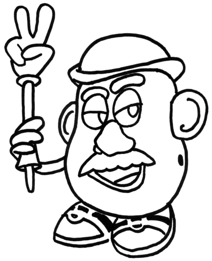 Mr potato head coloring pages