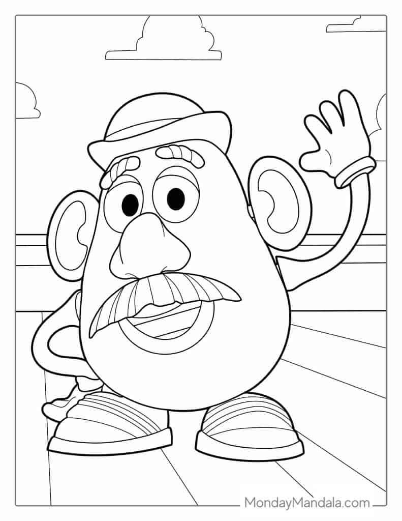 Toy story coloring pages free pdf printables