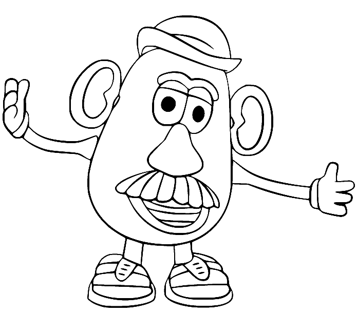 Mr potato head coloring pages printable for free download