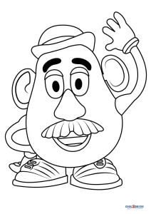 Free printable mr potato head coloring pages for kids