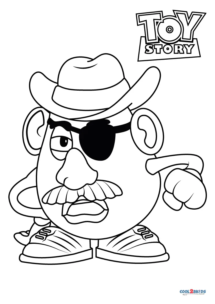 Free printable mr potato head coloring pages for kids