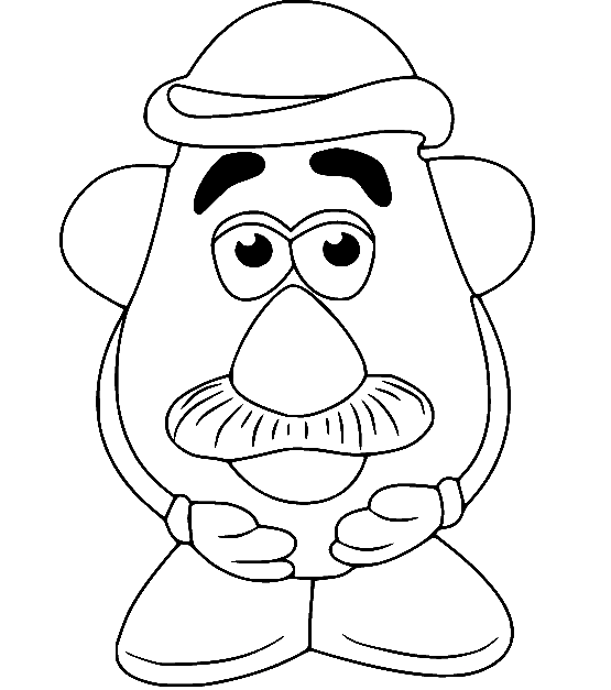 Mr potato head coloring pages printable for free download