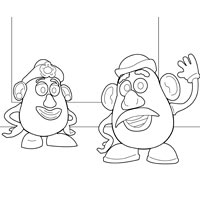 Mr and mrs potato head coloring pages