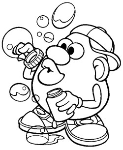 Mr potatohead coloring pages all kids network