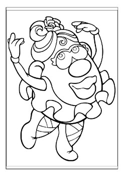 Printable mr potato head coloring pages collection a great gift for kids pdf