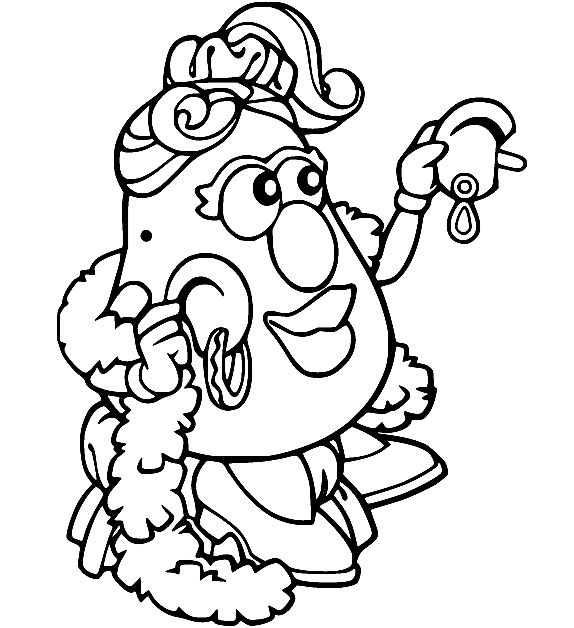 Mr potato head coloring pages printable for free download