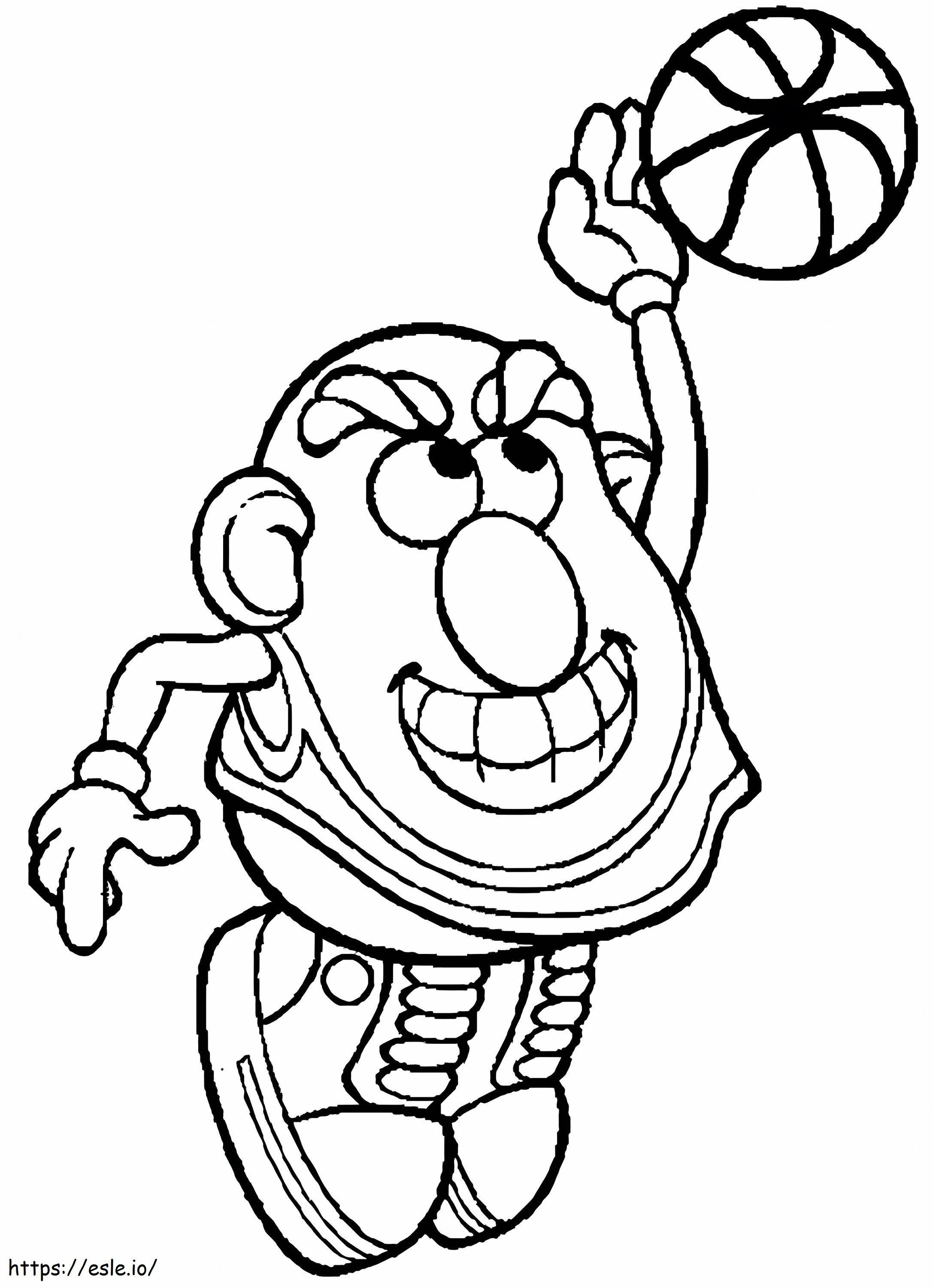 Mr potato head pelaa koripalloa vãrityskuva