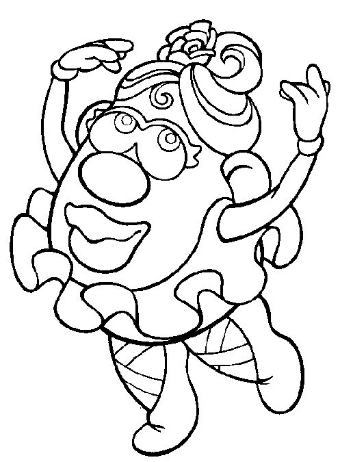 Mrs potato head coloring page coloring pages toy story coloring pages cool coloring pages
