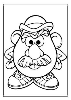 Printable mr potato head coloring pages collection a great gift for kids pdf