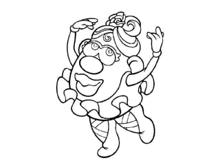 Mr potato head colouring pages and kids colouring activities ppt