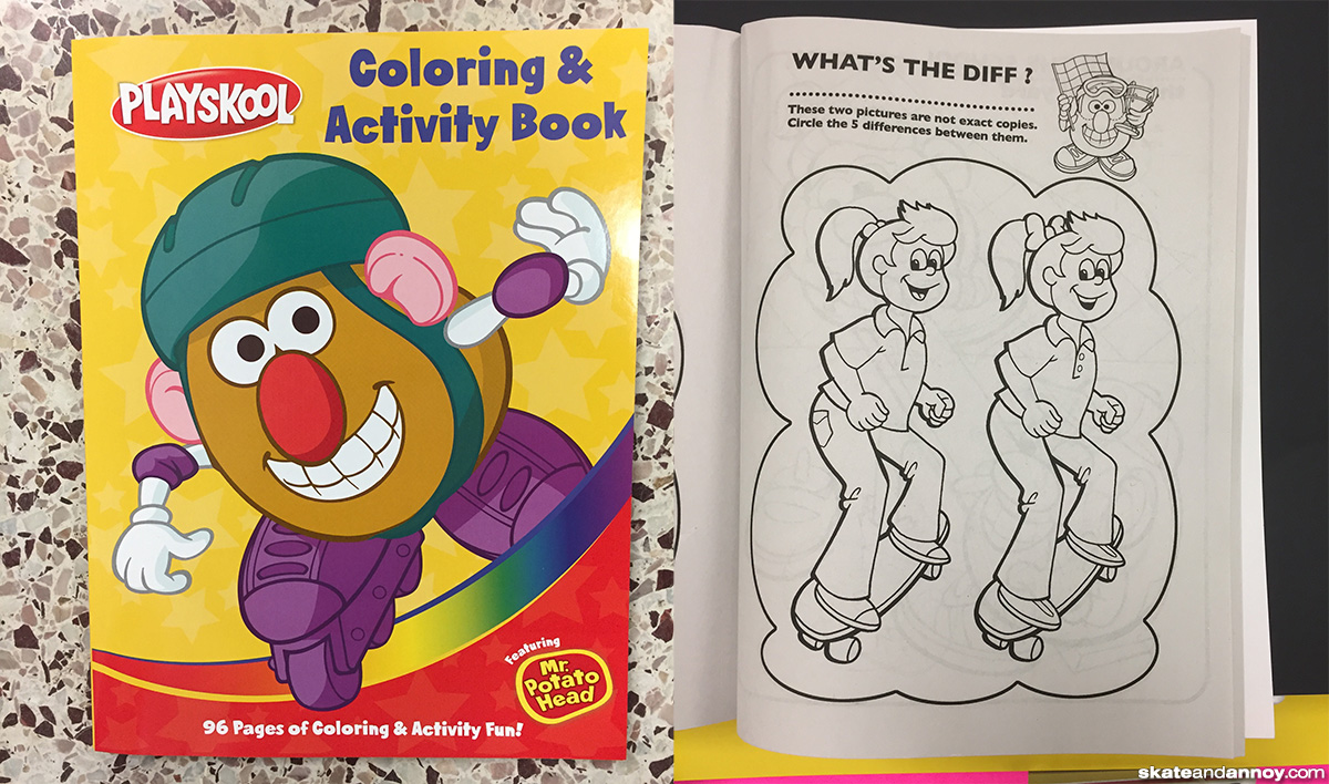 Mr potato head coloring and activity book â skate and annoy