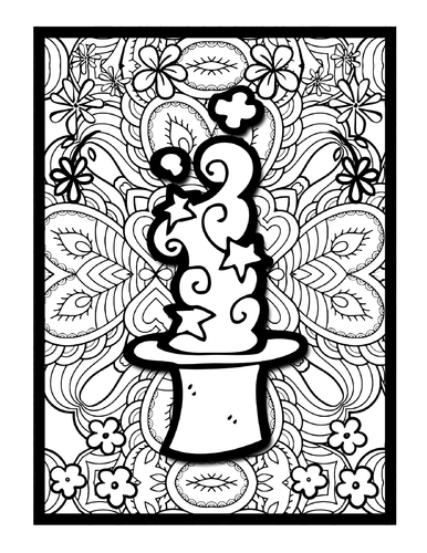 Magicians mindfulness mandala colouring pages magic printable colouring sheets teaching resources