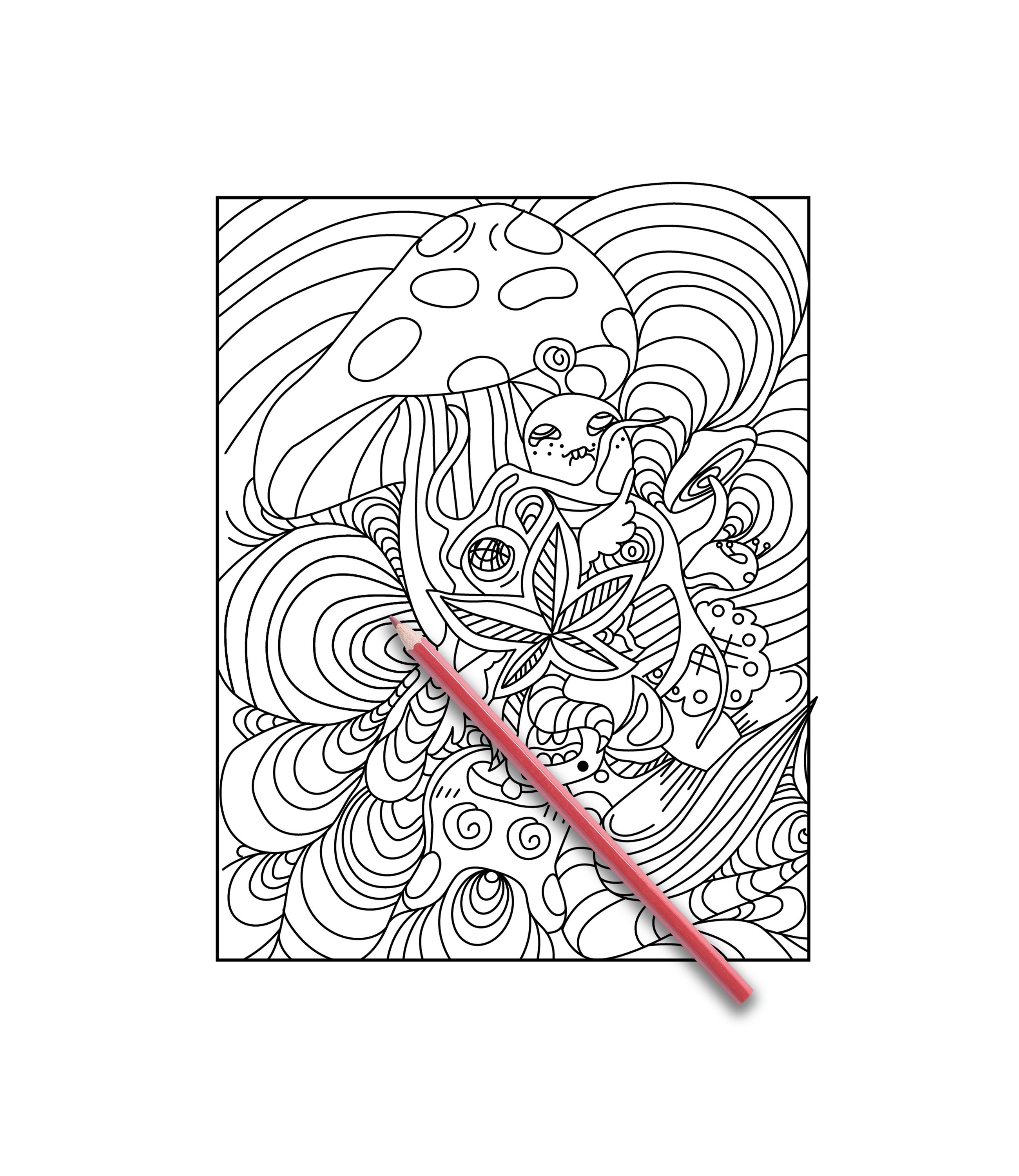 Stoner coloring page colouring page for adults stoner coloring book for adults weed stuff adult coloring book stoner gift marijuana art