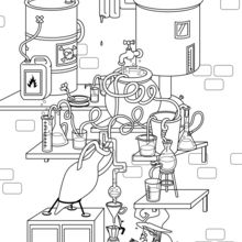 Brewing potions coloring pages