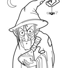 Witch potion coloring pages