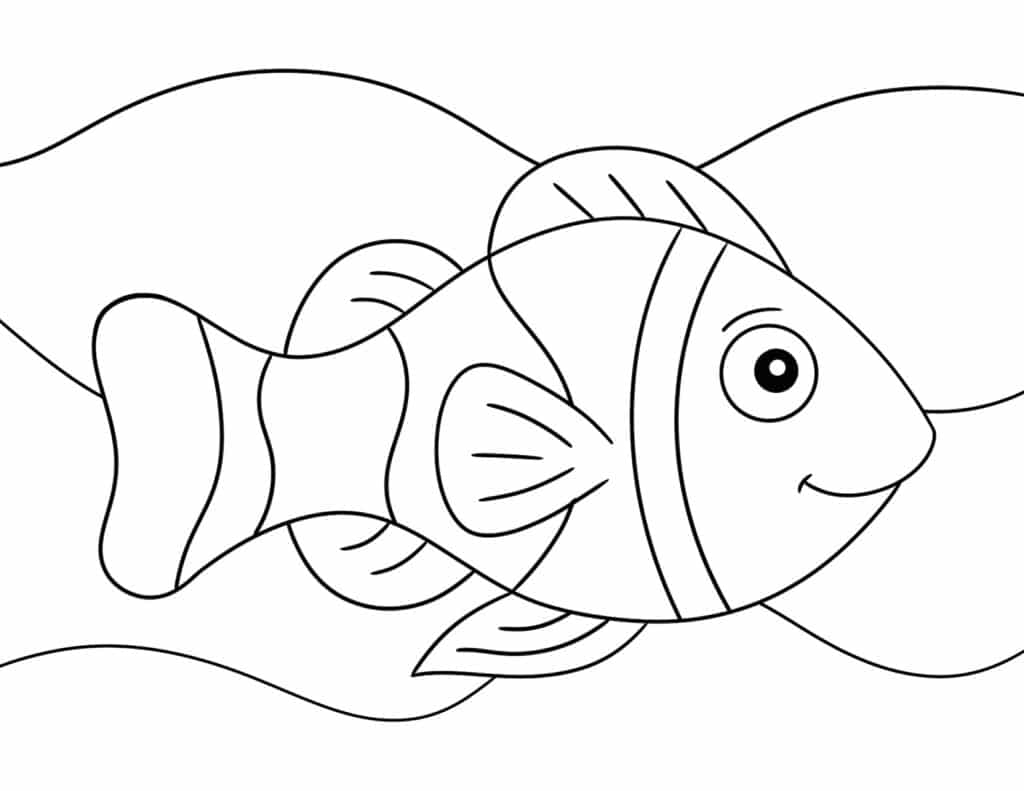 Free fish coloring pages â the hollydog blog