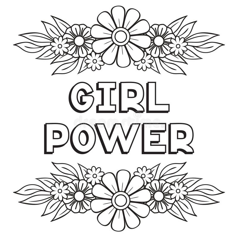 Girl power coloring stock illustrations â girl power coloring stock illustrations vectors clipart