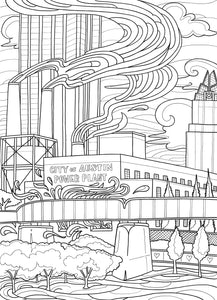 Power plant coloring page â illustrations